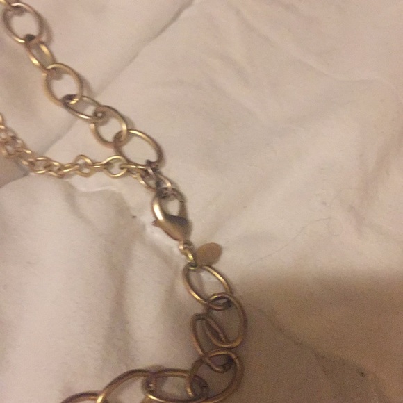 Chico’s Necklace and Earring. Brushed gold tone - Picture 5 of 6